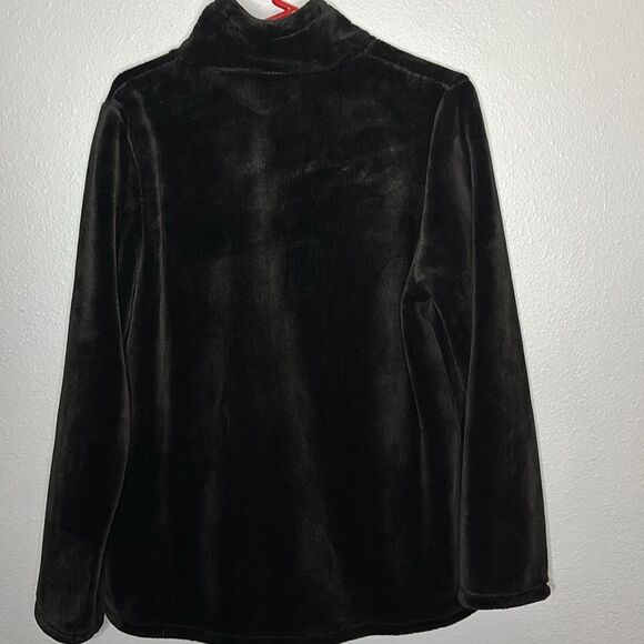 32 Degrees Black Faux Fur Soft Full Zip Jacket Size XL - Picture 8 of 8